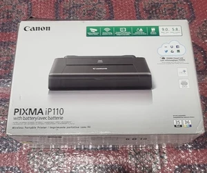 NEW Canon Pixma IP110 Wireless Compact Inkjet Printer, NEW INK & BATTERY INCLUDE - Picture 1 of 7