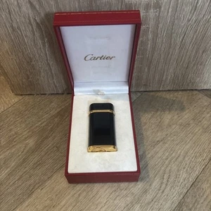 Cartier Lighter Body Black Gold With Authenticity And Box - Picture 1 of 8