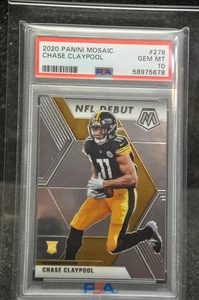 2020 Panini Mosaic #278 Chase Claypool Debut PSA 10 - Bild 1 von 2