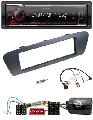 Kenwood Lenkrad Bluetooth USB DAB Autoradio für Renault Grand Scenic ISO ab 2009 - Bild 1 von 4