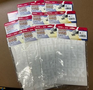 LOT of 12 packages Dritz by HIX  Iron-On Letters "WHITE" Athletic 1.5" AT150LWT - Picture 1 of 7