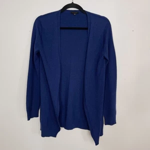 Cárdigan Suéter Escada Cashmere Frente Abierto Azul Marino XSmall Mujer Ligero - Imagen 1 de 9