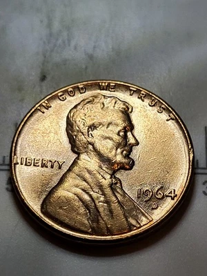 1964-D Lincoln memorial very rare error, coin. ( one of a kind) - Image 1 of 4