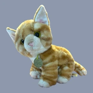 Aurora Miyoni Tots Tabby Cat Kitten Orange Stripe Plush 8” - Picture 1 of 8