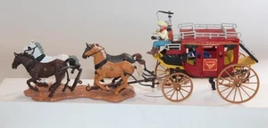 Britains Herald Plastic Playset Wild West Overland Stage Coach Complete Marx - Picture 1 of 6