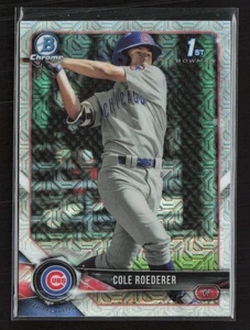 2018 Bowman Draft #BDC-125 Cole Roederer Chrome Asia Mojo Refractor - Bild 1 von 2