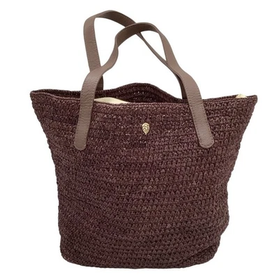 Helen Kaminski Handbag WomenS Straw Bag Dark Brown Designer Purse Slight - Изображение 1 из 4
