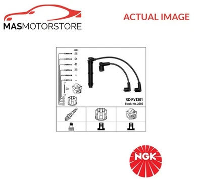 IGNITION CABLE SET LEADS KIT NGK 2585 P NEW OE REPLACEMENT - Image 1 of 4