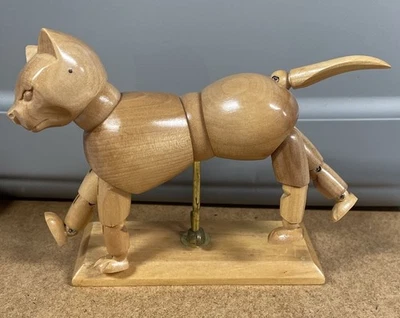 Gelenk Holz Katze/Kätzchen Künstler Einweg Gelenk Modell Schaufensterpuppe tolle Form - Bild 1 von 4