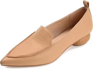 Journee Collection Maggs Weite Damen-Loafer spitze Ballerinas, hellbraun Größe 10M - Bild 1 von 4
