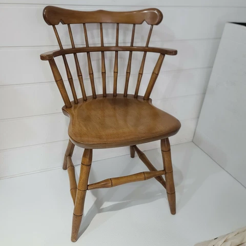 1 Chair S. Bent & Bros Inc Gardner Mass 1867 Windsor Chair Dining Room Vintage Cover