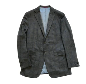 Sartoria Partenopea Napoli Sport Coat Jacket Mens 52 40 Gray Blue Two Button - Picture 1 of 13