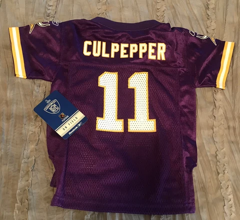DAUNTE CULPEPPER Minnesota VIKINGS Football REEBOK Replica Toddler 2T Jersey NEW Cover