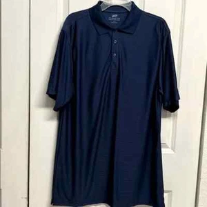 Ultra Club Cool N Dry Navy Blau Kurzarm Elite Poloshirt Gr. L - Bild 1 von 5