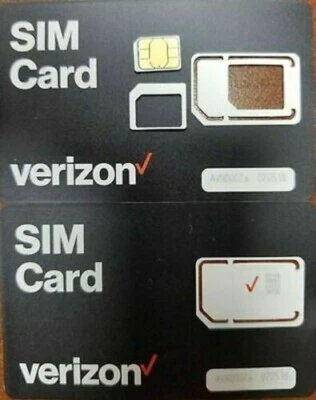 LOT X 50 VERIZON TRIPLECUT SIM CARD.  CDMA 4G/5G  PREPAID OR CONTRACT - Image 1 of 2