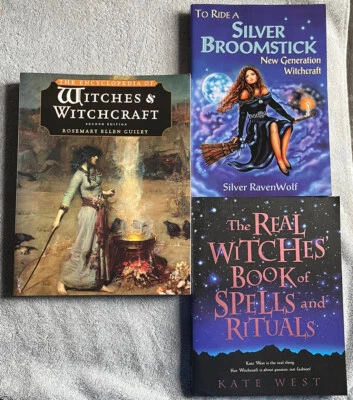 Witchcraft Book Lot  Of 3 The Encyclopedia of Witches and Witchcraft +2 Wicca - Image 1 of 4