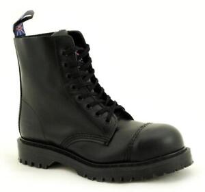 NPS Shoes LTD Premium Ranger Made in England Black 8 Loch Stahlkappe Boot Airsol