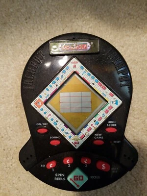 Juego de máquina tragamonedas electrónica portátil Monopoly Jackpot 1999 de Hasbro - bonito Foto 1 de 2