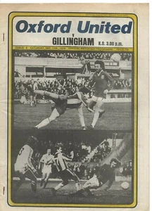 Football Programme>OXFORD UNITED v GILLINGHAM Dec 1976 - Picture 1 of 1