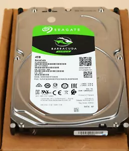 Seagate BarraCuda 4TB Internal Hard Drive HDD 3.5 Inch Sata 6 Gb/s 5400 RPM - Picture 1 of 9