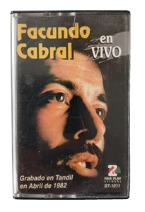 1982 Facundo Cabral Live Cassette Argentina Troubadour Folk Poetry Rare Tape - Picture 1 of 6