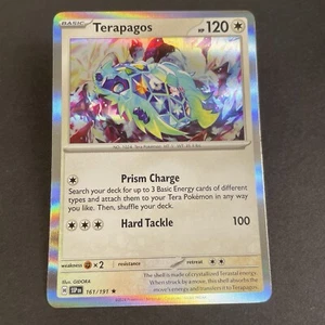 Terapagos 161/191 Holofoil Near Mint Rare SV08 Surging Sparks - Picture 1 of 2