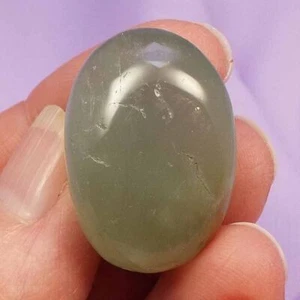 Rare Green Aquamarine tumble stone 'Overcome Emotional Shock' 11.1g SN53603 - Picture 1 of 4