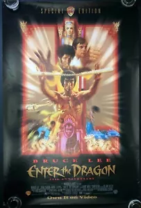 Enter the Dragon ORIGINAL UK One Sheet Film Cinema Poster Bruce Lee 1998 RR - Picture 1 of 8