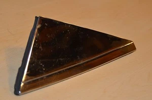 Mercedes Benz W 123 Exterior Mirror Chrome Triangle Trim  1237250211 and Gasket - Picture 1 of 2