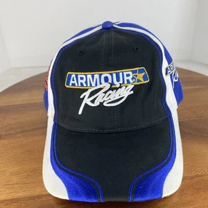 Armour Racing Black and Blue #33 Kevin Harrick Hat Strapback Baseball Cap - Picture 1 of 8