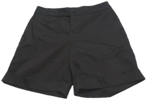 Lauren Ralph Lauren gerollte khakifarbene Damenshorts Größe 6 dunkelbraun neu ohne Etikett - Bild 1 von 3