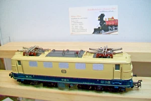 Märklin H0 3034 - Locomotora eléctrica BR 141 DB beige turquesa - analógica buen estado o embalaje original - Imagen 1 de 5