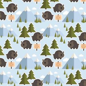 Quilting Sewing Fabric *Low Price* Patrick Lose camping bears 63943A620715