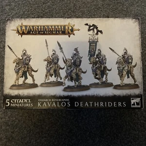 Warhammer Age Of Sigmar Ossiarch Bonereapers Kavalos Deathriders - Picture 1 of 4