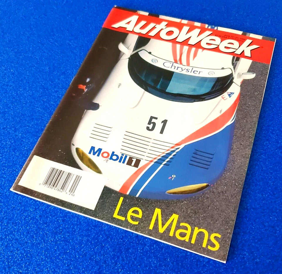 AUTOWEEK: LE MANS CHRYSLER DODGE VIPER CARS & MOTORSPORT MAGAZINE JUNE 1998 - Image 1 of 4