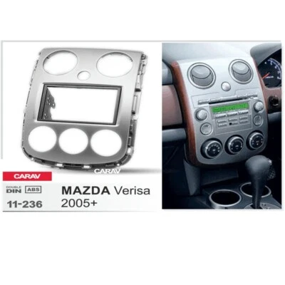 Kit de tablero de radio fascia 2Din para Mazda Verisa 2005+ instalación de marco de panel estéreo Foto 1 de 4