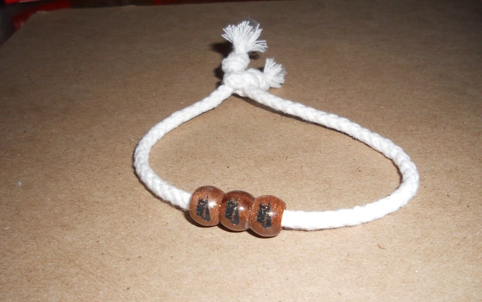 Nike Pulsera Cuentas Pulsera Algodón Ajustable ++ 1 DE SU CLASE ++ Foto 1 de 4