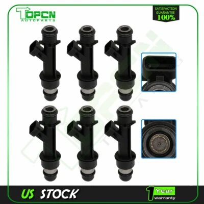 6 Fuel Injectors For Chevrolet Trailblazer GMC Envoy 4.2L I6 2005 2006 2007 - Image 1 of 4