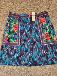 NWT Pilcro and the Letterpress Anahi Embroidered Skirt Size 6 Tag $148. L1 - Picture 1 of 14