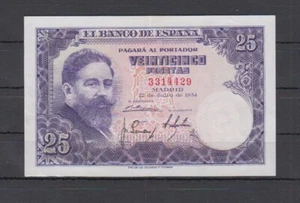 EDIFIL 467.-  25 PTAS 22 DE JULIO DE 1954  SIN SERIE. - Imagen 1 de 2