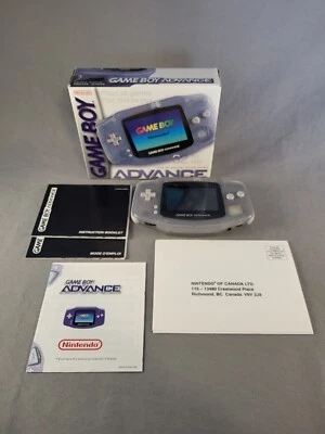 Nintendo Game Boy Advance - Glacier - AGB-001 - Complete In Box - Tested! - Image 1 of 4