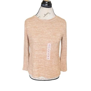 Old Navy Girls Sweater Sz Large Sz 10-12 Rock Crystal Brown Long Sleeve Crew - Picture 1 of 12