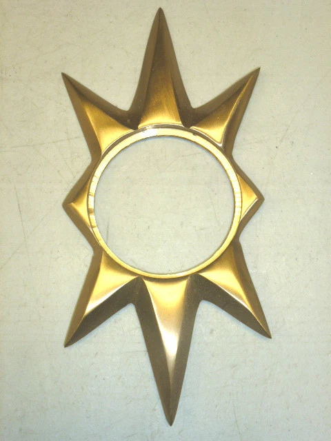 NUEVO DE COLECCIÓN TRIMCO 100 STARBURST PUERTA ESCUDO, GOLPE, BRONCE SATINADO FUNDIDO Foto 1 de 1