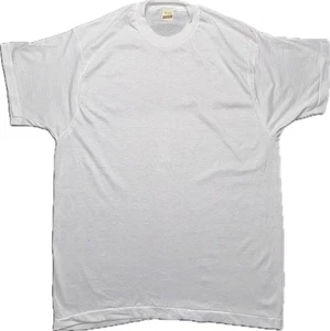 Vintage NOS 80’s XL White Tag Blank Screen Stars T-shirt. Single Stitch. USA - Picture 1 of 9