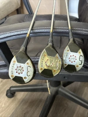 Vintage Ben Hogan 3 Wood Laminated Set: 3,4,5, Wood Set Right Handed - Image 1 of 4