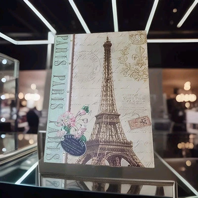 Impresión en lienzo estirado Torre Eiffel 12 X 16 arte de pared Tina Higgins Foto 1 de 3