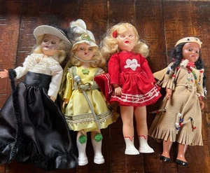 Lotto Vintage Anni 50 60 Ideal Virgo Mary Hartline 7,5" Bambole Majorette Native - Foto 1 di 10