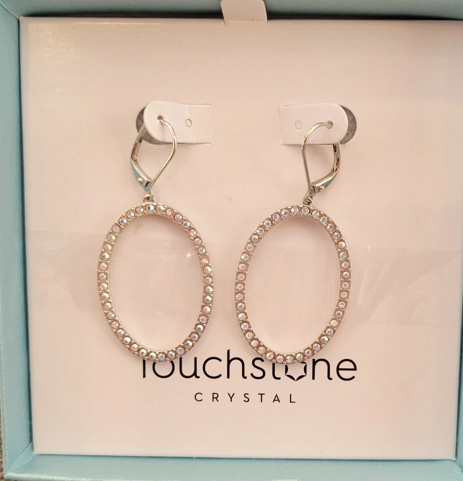 Pendientes de álamo de cristal de piedra de toque Foto 1 de 1