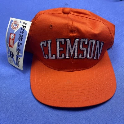 Vintage Starter Clemson Tigers Snapback Hat NCAA Cap Clemson Excellent Condition - Image 1 of 4