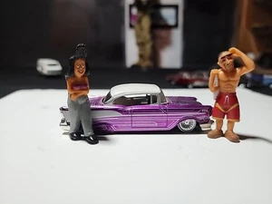 Jada Toys 1/64 Car 57 Chevrolet Belair Lowrider With Homies Figures - Bild 1 von 8